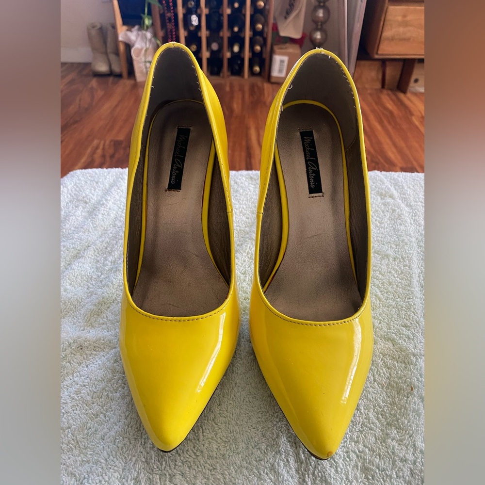Michael Antonio Bright Yellow Heels